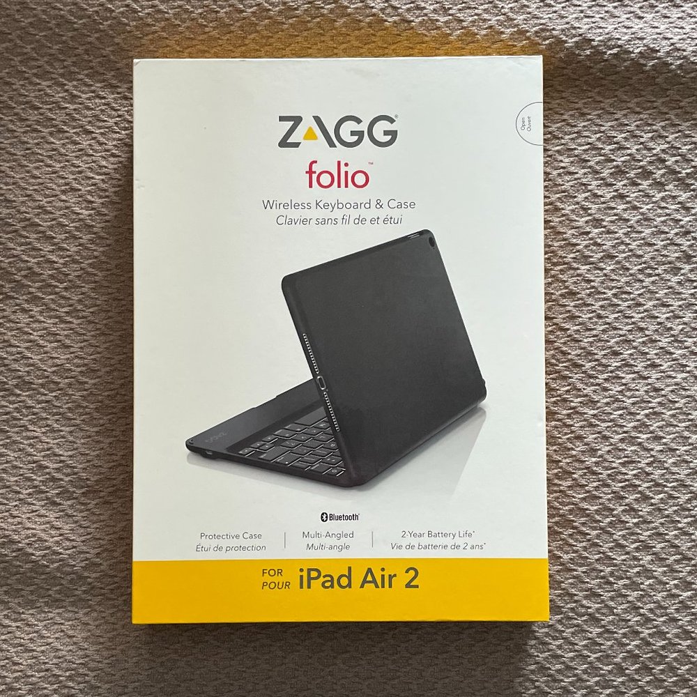 Zagg Folio Wireless Keyboard and Case for iPad Air 2
